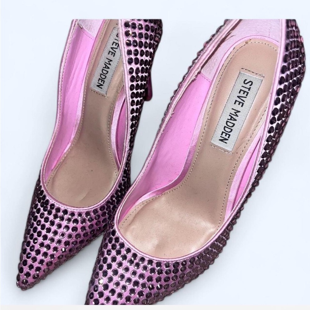 Pink Steve Madden Beaded Heels
